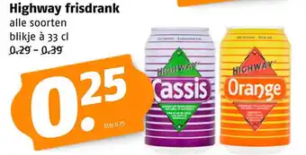 Poiesz Highway frisdrank aanbieding