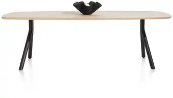 Xooon Arvada, tafel 250 x 110 cm. - ovaal - poten aan de zijkant - natural aanbieding