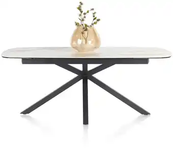 Xooon Montello, eetkamertafel 200 x 100 cm - centrale poot - keramiek blad - wit aanbieding