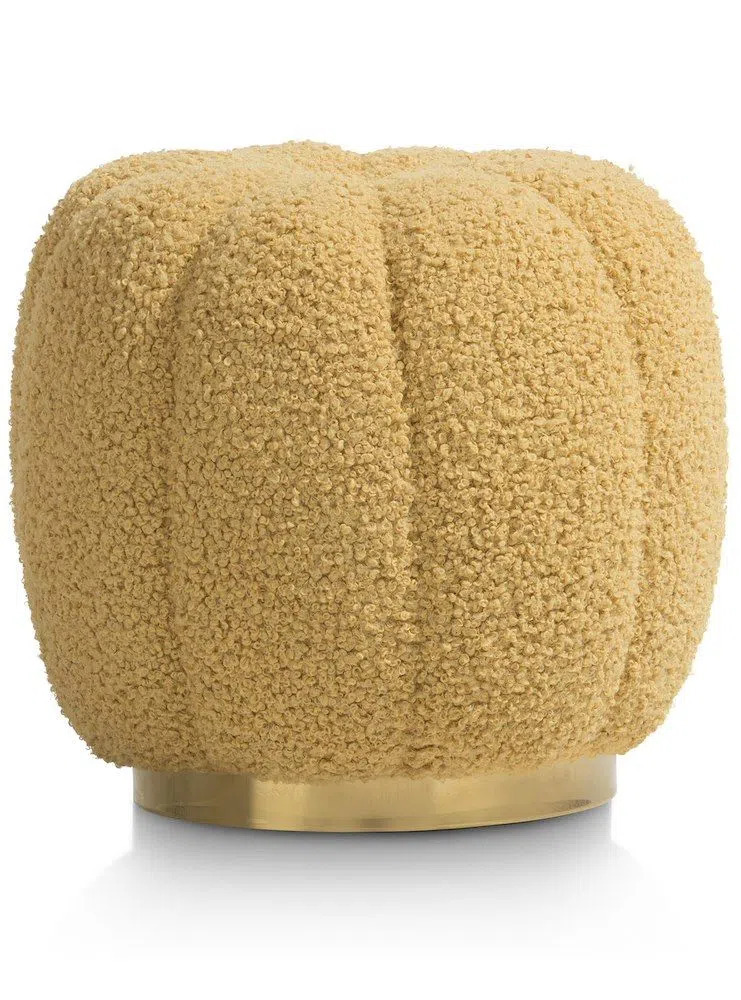 Henders & Hazel Marshmellow poef h43cm - geel aanbieding