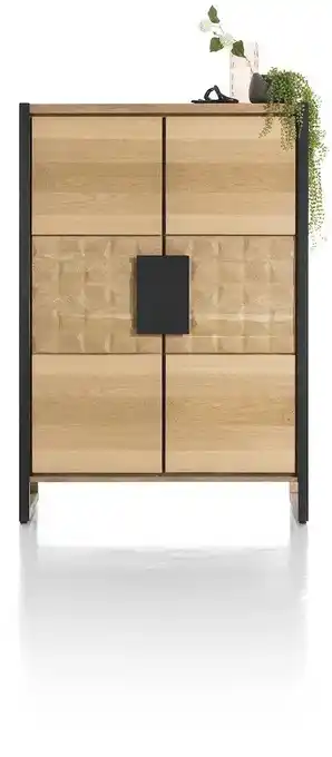 Henders & Hazel Metaluxe, bergkast 110 cm. - 2-deuren met metaal aanbieding
