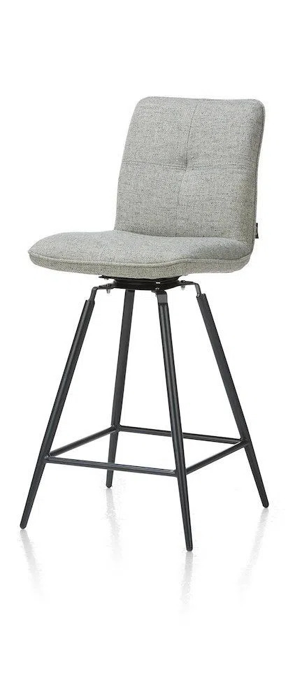 Henders & Hazel Milva, barstoel met draai-systeem - zwart frame aanbieding