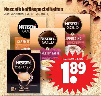 Dirk Nescafe koffiespecialiteten aanbieding