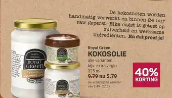 Ekoplaza Royal green kokosolie 40% korting aanbieding