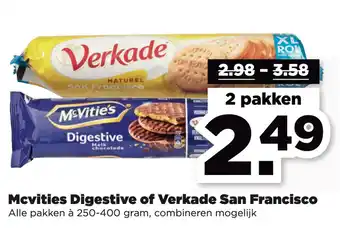 PLUS Mcvities Digestive of Verkade San Francisco aanbieding