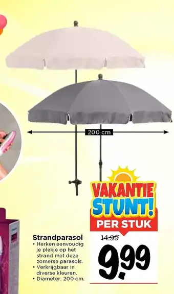 Vomar Voordeelmarkt Strandparasol aanbieding