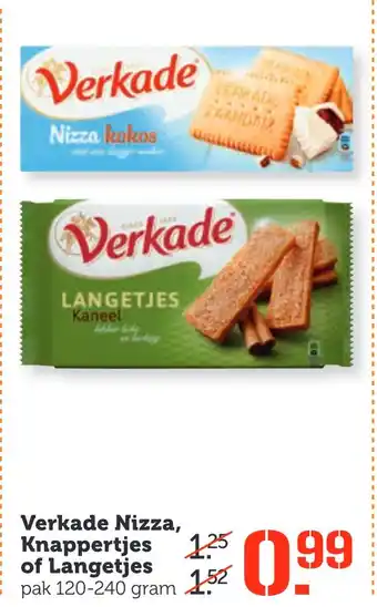 Coop Verkade Nizza, Knappertjes of Langetjes aanbieding