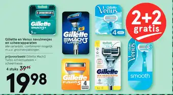 Etos Gillette en Venus navulmesjes en scheerapparaten aanbieding