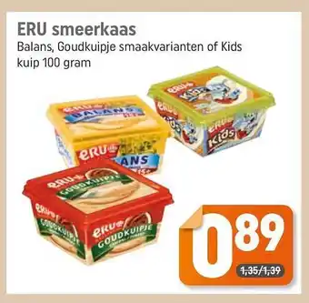 Dagwinkel Eru smeerkaas aanbieding