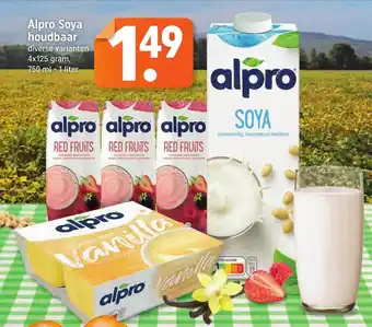 Lekker Makkelijk Alpro soya houdbaar aanbieding