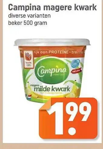 Lekker Makkelijk Campina magere kwark aanbieding