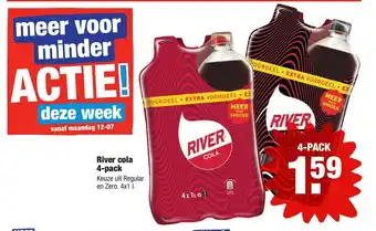 ALDI River cola 4*1L aanbieding