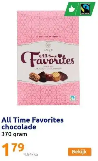 Action All time favorites chocolade aanbieding