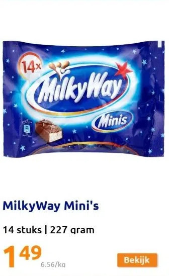 Action Milkyway mini's aanbieding