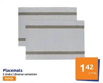 Action Placemats aanbieding