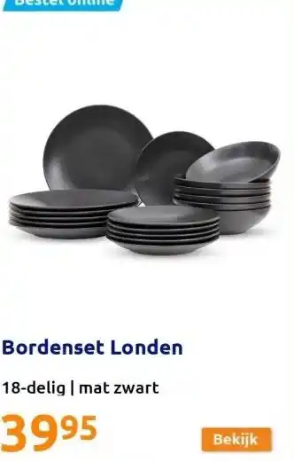 Action Bordenset londen aanbieding