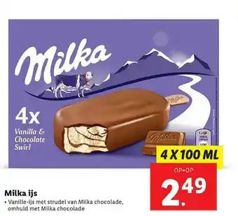 Lidl Milka Ijs aanbieding