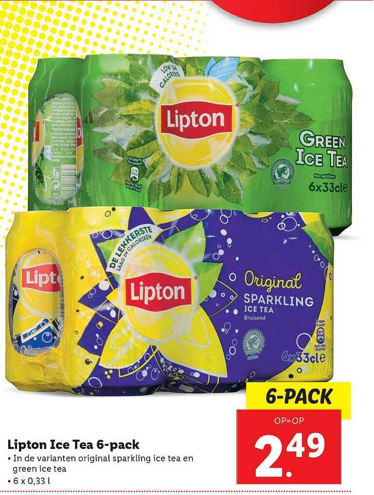 Lipton Ice Tea 6Pack aanbieding bij Lidl