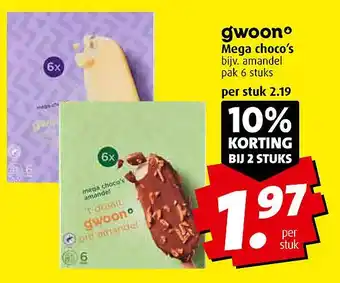 Boni Gwoon mega choco's aanbieding