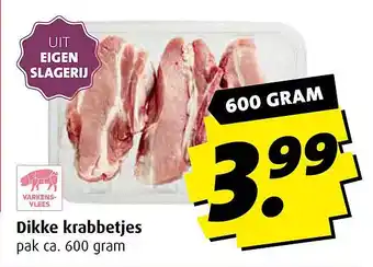 Boni Dikke krabbetjes pak ca. 600 gram aanbieding