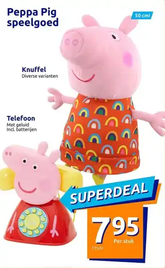 Action Peppa pig speelgoed aanbieding