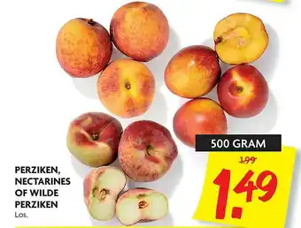 Dekamarkt Perziken, Nectarines Of Wilde Perziken aanbieding