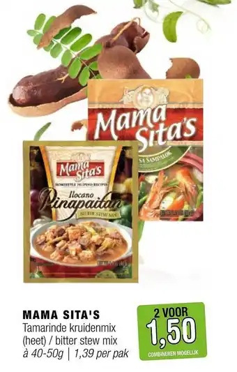 Amazing Oriëntal Mama sita's tamarinde kruidenmix (heet) - bitter stew mix aanbieding