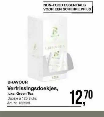 Bidfood Bravour verfrissingsdoekjes aanbieding