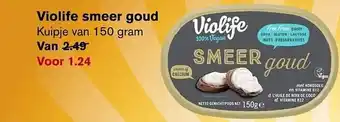 Hoogvliet Violife smeer goud aanbieding