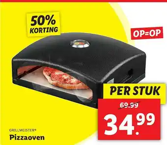 Lidl Grillmeister Pizzaoven 50% Korting aanbieding