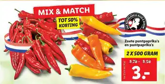 Lidl Zoete Puntpaprika's En Puntpaprika's Tot 50% Korting aanbieding