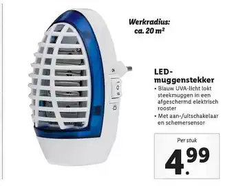 Lidl Led-Muggenstekker aanbieding