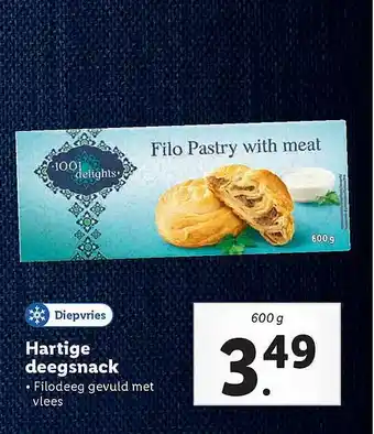 Lidl 100 Delights Hartige Deegsnack aanbieding