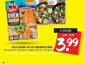 Dekamarkt Iglo Oven Vis Of Groente Idee aanbieding