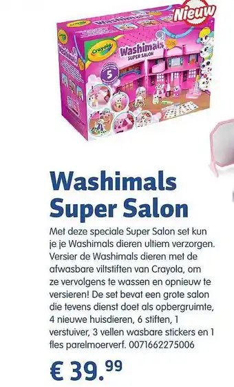 Lobbes Washimals super salon aanbieding