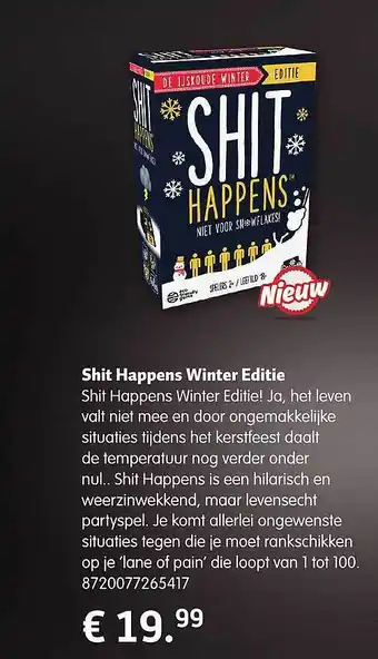 Lobbes Shit happens winter editie aanbieding