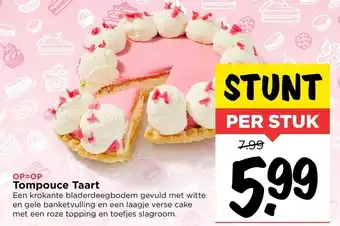 Vomar Voordeelmarkt Tompouce Taart aanbieding