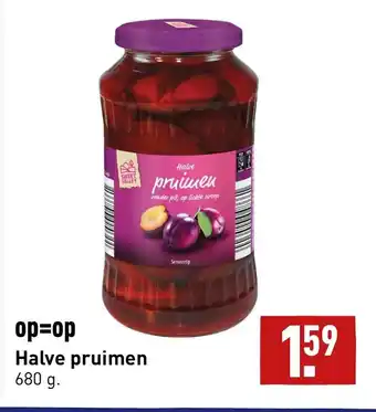 ALDI Halve pruimen 680g aanbieding