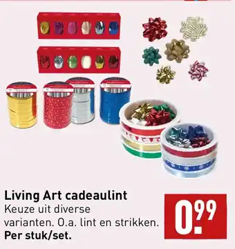 ALDI Living art cadeaulint aanbieding