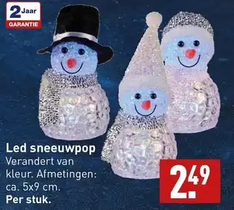 ALDI Led sneeuwpop aanbieding