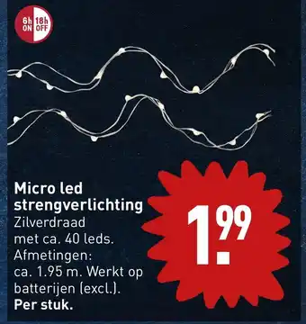 ALDI Micro led strengverlichting aanbieding