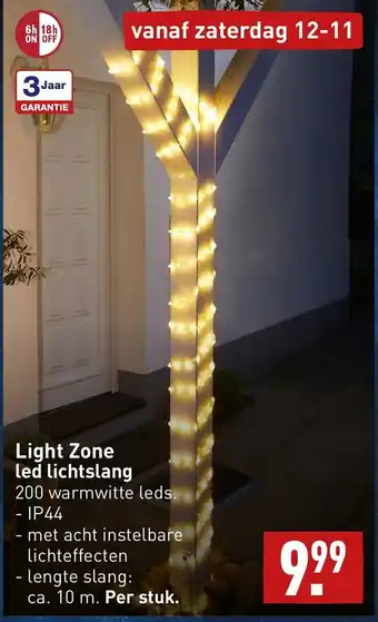 ALDI Light zone led lichtslang aanbieding