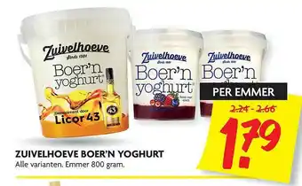 Dekamarkt Zuivelhoeve Boer'n Yoghurt aanbieding