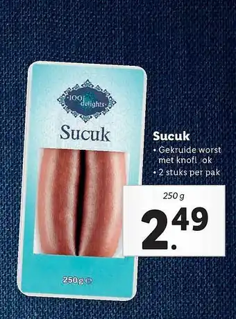 Lidl 100 Delights Sucuk aanbieding