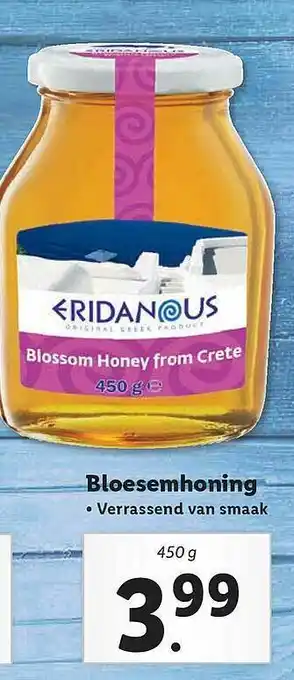 Lidl Eridanous Bloesemhoning aanbieding