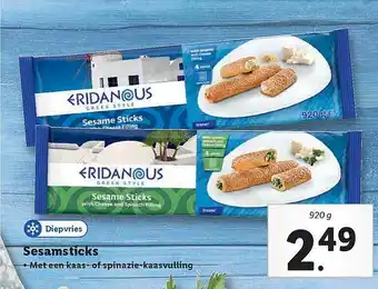 Lidl Eridanous Sesamsticks aanbieding