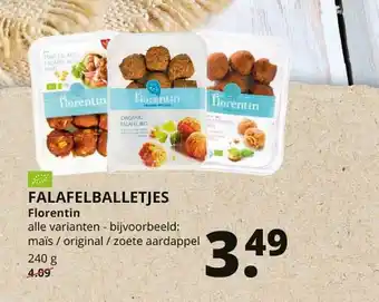 Natuurwinkel Falafelballetjes Florentin aanbieding