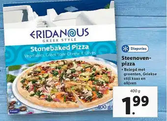 Lidl Eridanous Steenovenpizza aanbieding