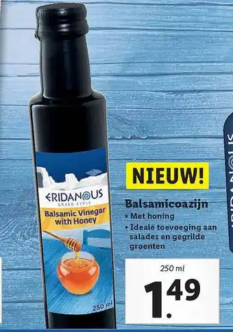 Lidl Eridanous Balsamicoazijn aanbieding