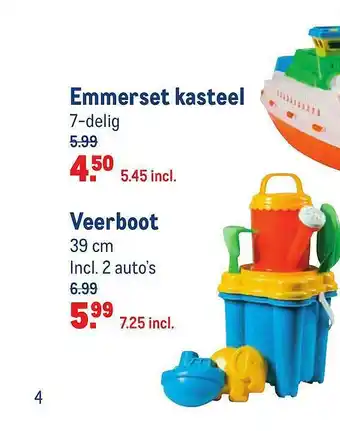 Makro Emmerset Kasteel Of Veerboot aanbieding